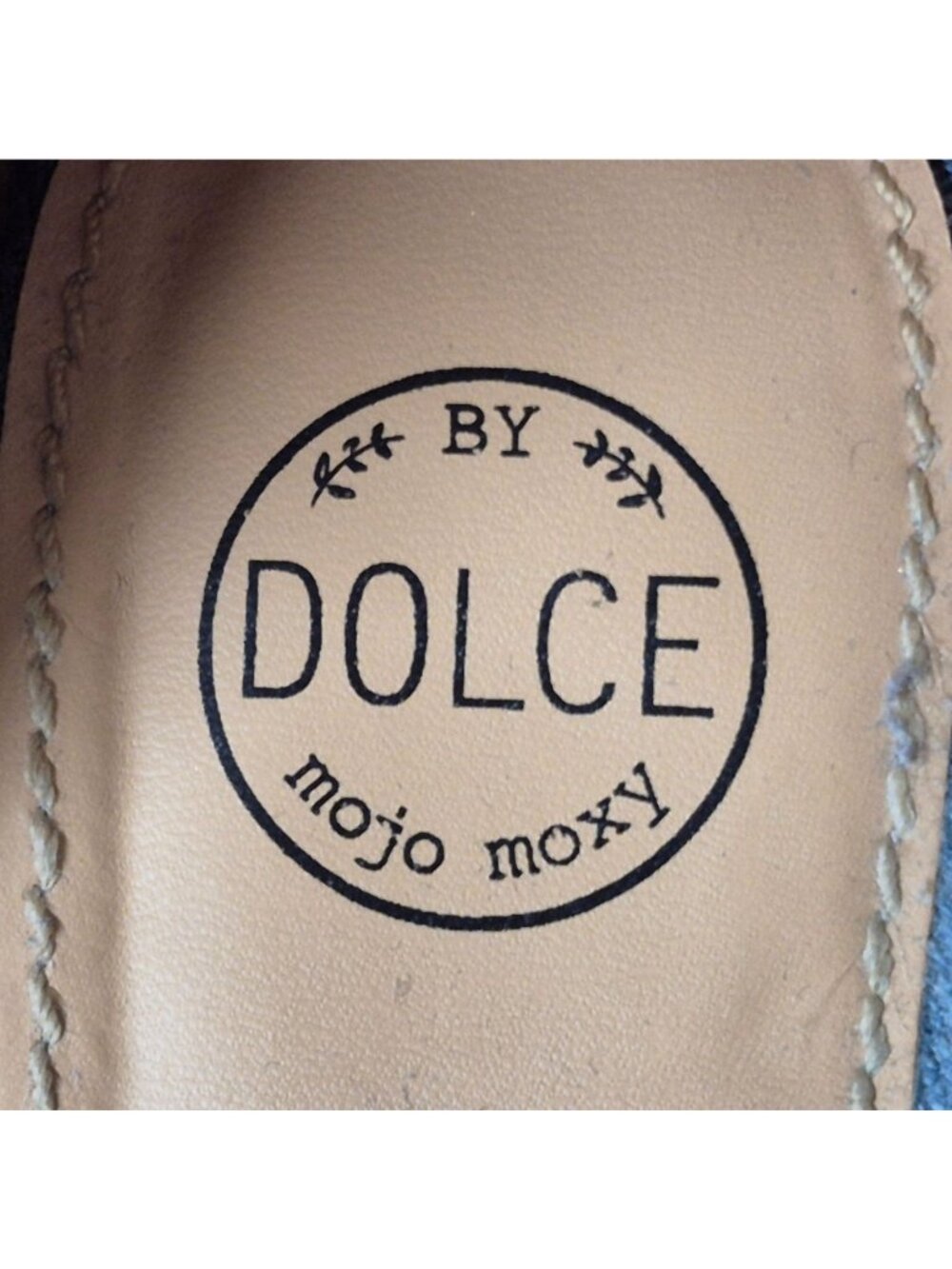 Dolce Mojo Moxy Womens 10M Blue Denim Floral Embroidered Block Heel Sandals - Picture 13 of 14